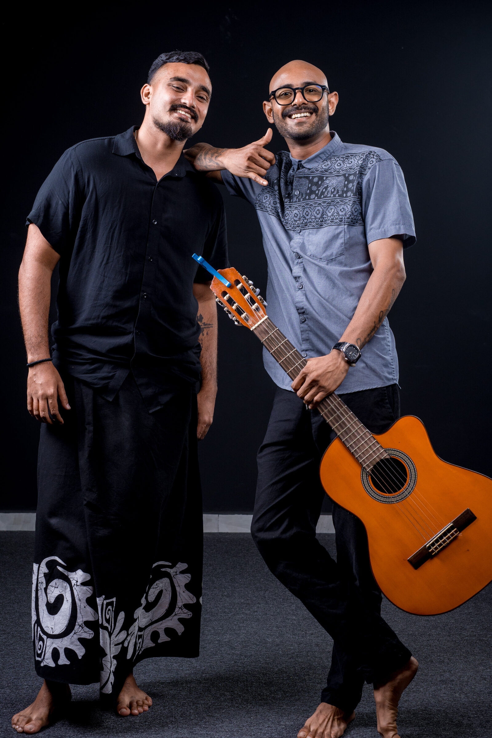 The Authentic duo photographed in studio